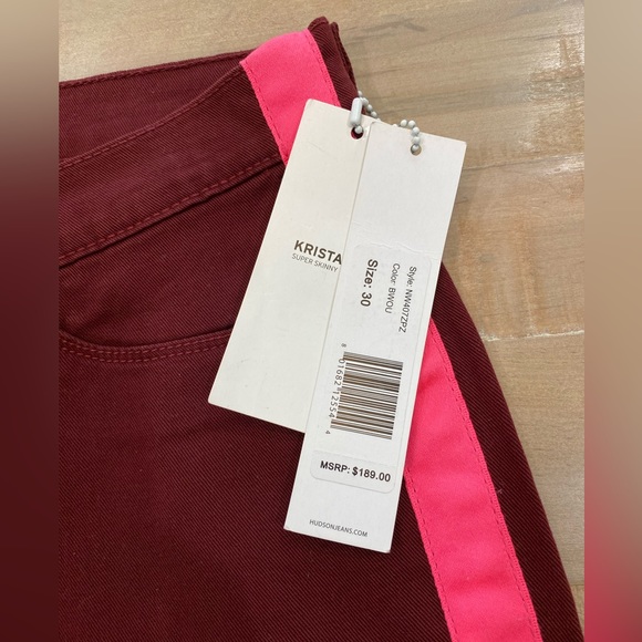 HUDSON LOU LOUS TUXEDO KRISTA JEAN PANTS 30 NWT - Picture 5 of 14